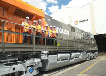Arauco avança na estrutura logística do Projeto Sucuriú com recebimento das primeiras locomotivas da Wabtec