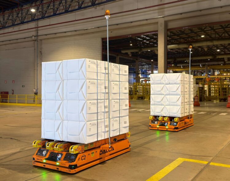 Suzano adota robôs autônomos para movimentação de celulose em Ribas do Rio Pardo