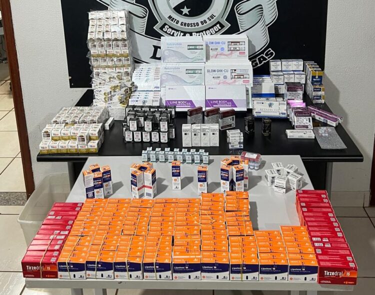 Denar apreende R$1,5 milhão em medicamentos emagrecedores na BR-060 entre CG e Sidrolândia