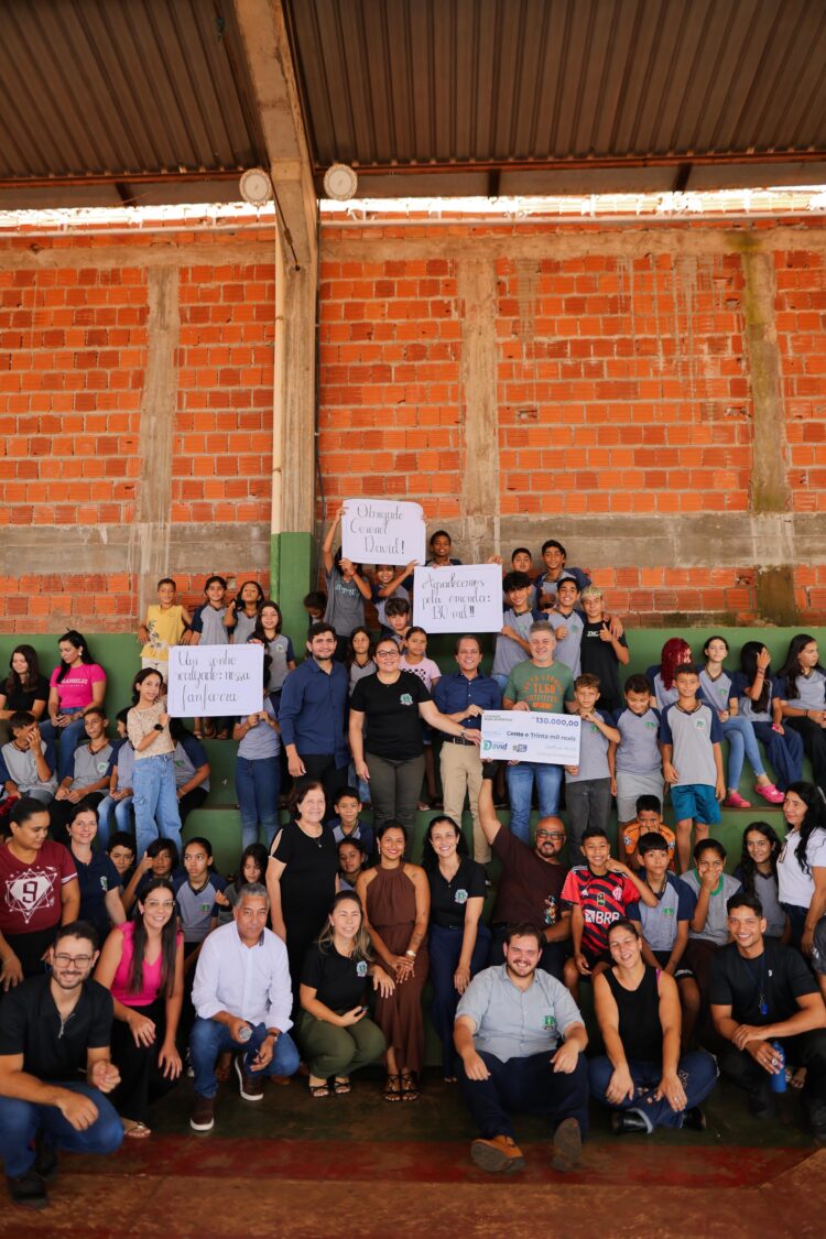 Em Sidrolândia, Coronel David reforça Escola Porfíria Lopes com investimento que vai beneficiar mais de mil alunos