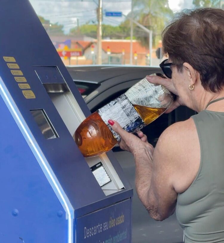 Parceria traz máquina inteligente de coleta de óleo de cozinha para Campo Grande