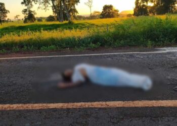 Homem que pode ser indígena morre atropelado na MS-162 em Sidrolândia