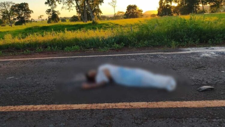 Homem que pode ser indígena morre atropelado na MS-162 em Sidrolândia
