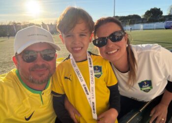 Sul-mato-grossense de 8 anos participa de feito inédito do Brasil na IberCup e chama atenção no futebol de base