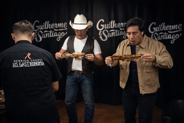 Chef da Capital transforma camarim de Guilherme & Santiago em experiência pantaneira
