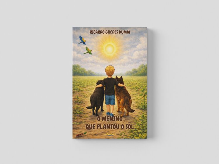 Escritor transforma hábito de plantar girassóis em livro infantil sobre escolhas e impacto no mundo