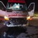 Três ficam feridos, após ambulância que levava paciente gestante invadir rotatória na BR-262