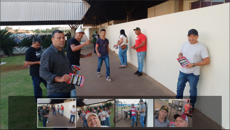 Sindicato intensifica campanha pelo fim da escala 6×1 nos frigoríficos de Campo Grande