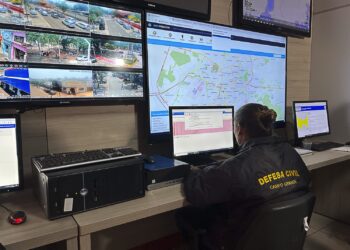 Defesa Civil emite alerta de chuvas intensas na Capital