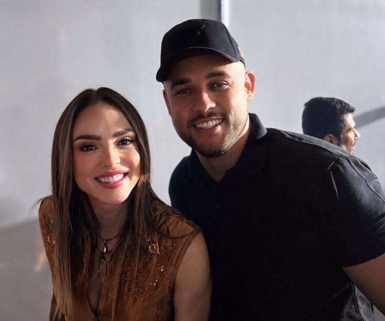 Click de Gabriel Totti e Isabelle Drummound nos bastidores da pecuária de Goiania agita a web