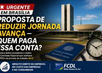 Presidente da FCDL-MS atua em Brasília contra fim da escala 6×1 e alerta para alta nos preços