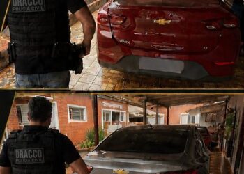 DRACCO apreende dois veículos GM Onix com restrição de busca durante ação na Capital