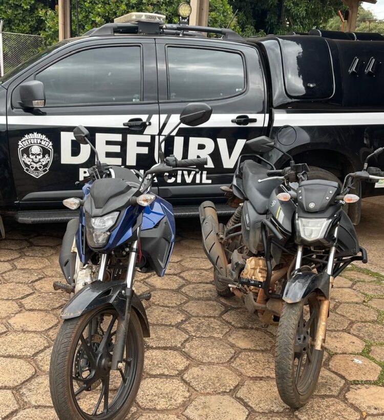 Polícia recupera Honda CG Fan 160 e Yamaha preta furtadas em Campo Grande. Veja se é a sua: