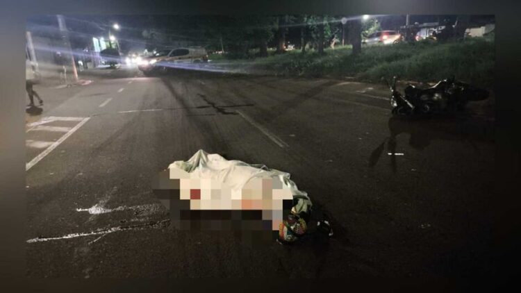 Motociclista é fechado por carro, cai e morre esmagado por ônibus na Gunter Hans nesta noite