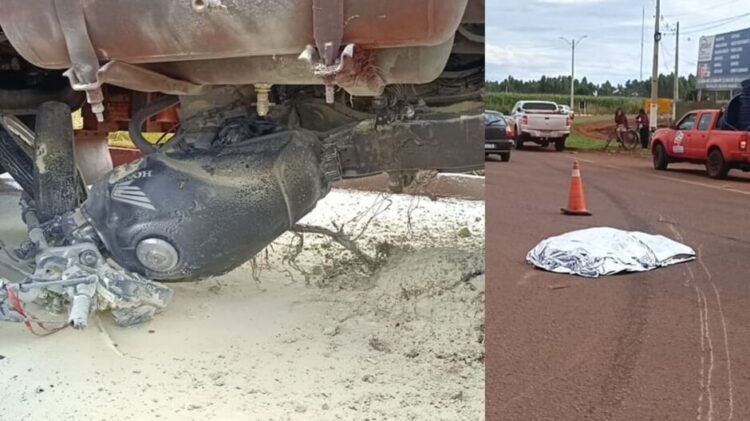 Mãe e filho em moto colidem com carreta na Presidente Vargas e um deles morre em Dourados