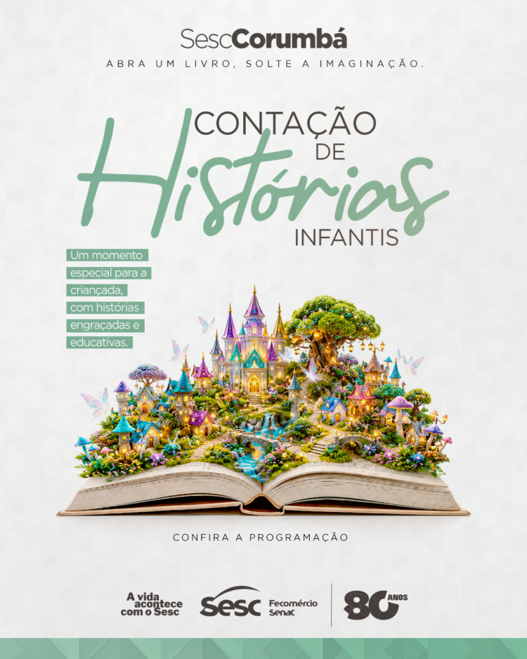 Sesc Corumbá promove programação gratuita de contação de histórias durante o mês de junho