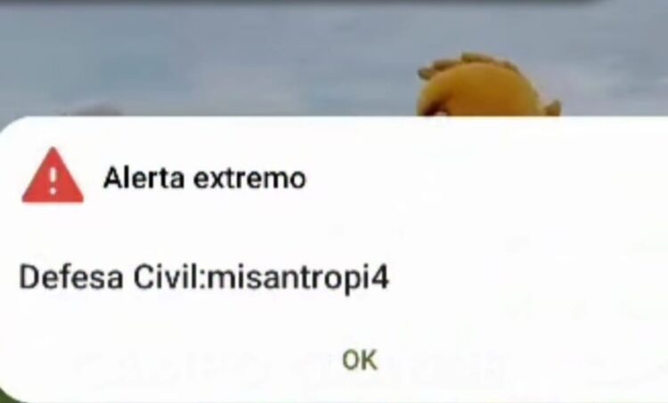 Mensagem de tornado e “aversão à humanidade” por celulares assusta população de MS na madrugada deste sábado
