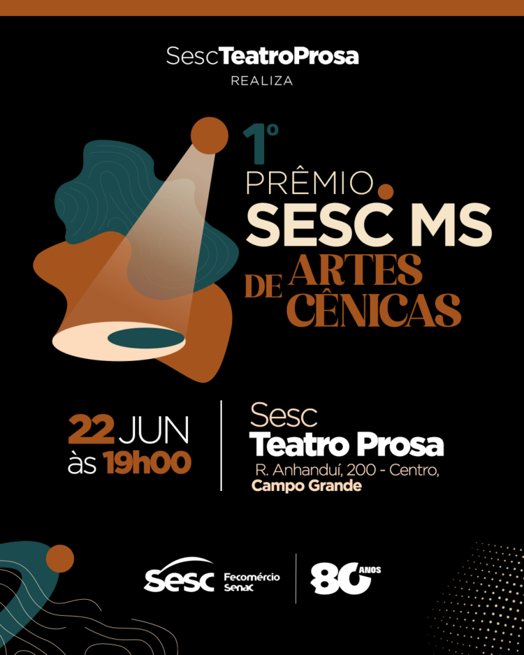 Sesc MS lança prêmio inédito para fortalecer as artes cênicas