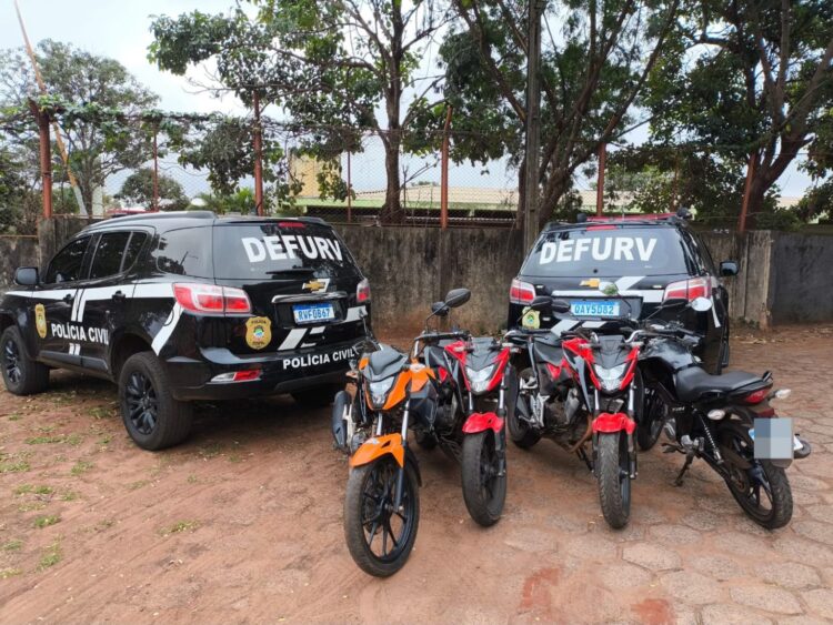 Defurv recupera 6 motos furtadas e prende 5 pessoas por receptação em Campo Grande