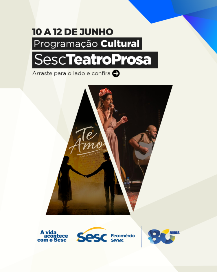 Amor e música inspiram programação para o Dia dos Namorados no Sesc Teatro Prosa