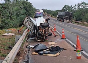 Capivara News TV: Ultrapassagem indevida mata condutor de Fiat Fiorino na BR-163 entre Rio Verde e São Gabriel do Oeste