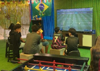 Férias escolares têm programação gratuita com jogos, cinema e clima de Copa em Campo Grande