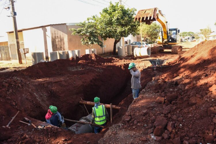Obras de drenagem levam infraestrutura ao Jd. das Nações em Campo Grande