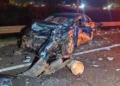 Colisão entre 3 carros mata uma pessoa e deixa 4 feridas, entre elas uma criança, na BR-163, em CG