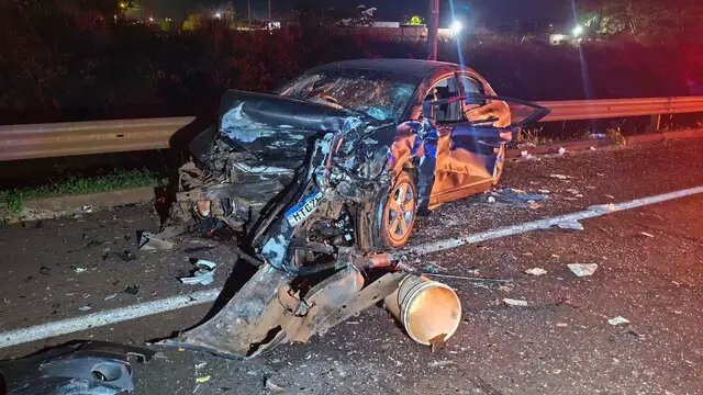 Colisão entre 3 carros mata uma pessoa e deixa 4 feridas, entre elas uma criança, na BR-163, em CG