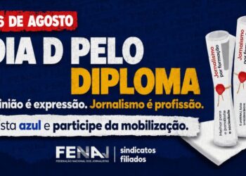 Sindjor-MS convoca jornalistas para mobilização nacional da FENAJ pelo diploma