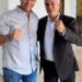 Flávio Bolsonaro se encontra com Reinaldo e elogia força das alianças do PL-MS