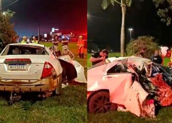 Motorista sai da pista na Marcelino Pires com Fusion e acaba morrendo em Dourados