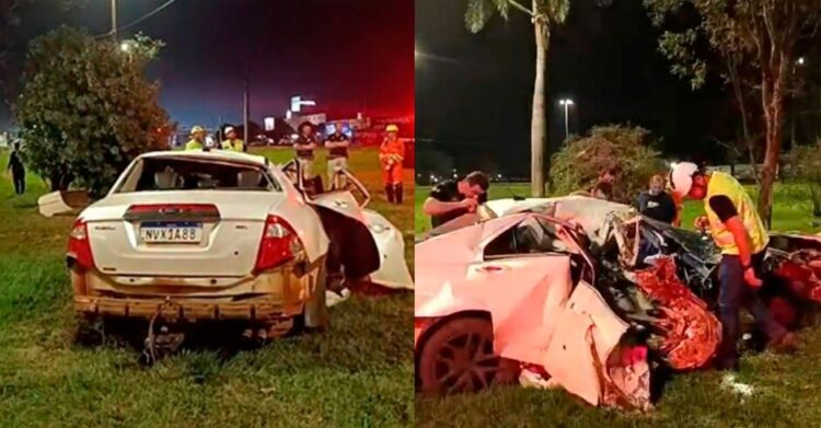 Motorista sai da pista na Marcelino Pires com Fusion e acaba morrendo em Dourados