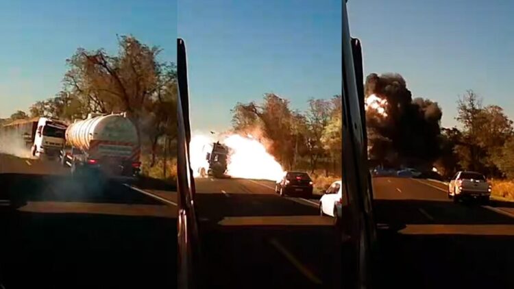 VÍDEO: Grave colisão entre duas carretas e três veículos mata 4 pessoas e deixam várias feridas na BR-163 em MS