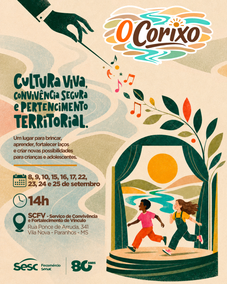 O Corixo: Projeto do Sesc MS une teatro, cultura e transformação social no interior do Estado