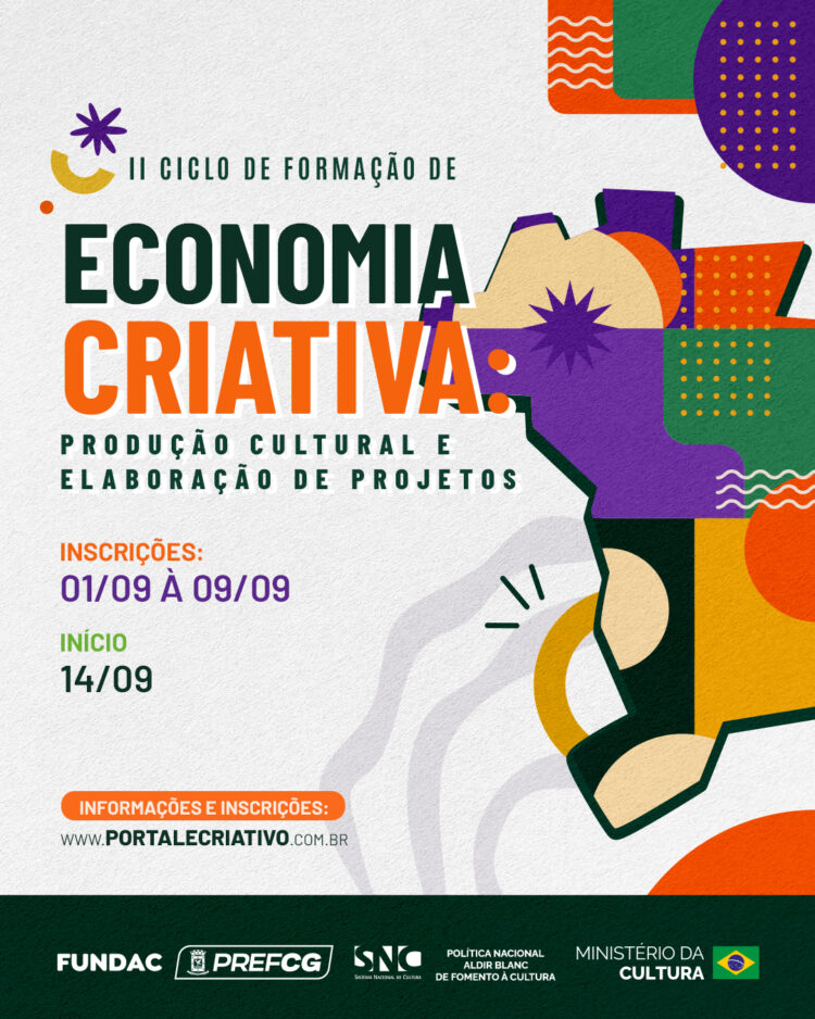 Conhecimento que gera oportunidades: ´II Ciclo de Formação em Economia Criativa´ abre inscrições gratuitas