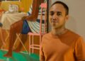 Exposição reúne 21 pinturas e instalação sonora sobre infância e memória