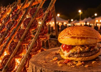 Hambúrguer premiado de carne de búfalo precoce estreia no Festival Internacional da Carne
