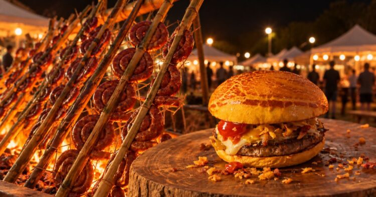 Hambúrguer premiado de carne de búfalo precoce estreia no Festival Internacional da Carne