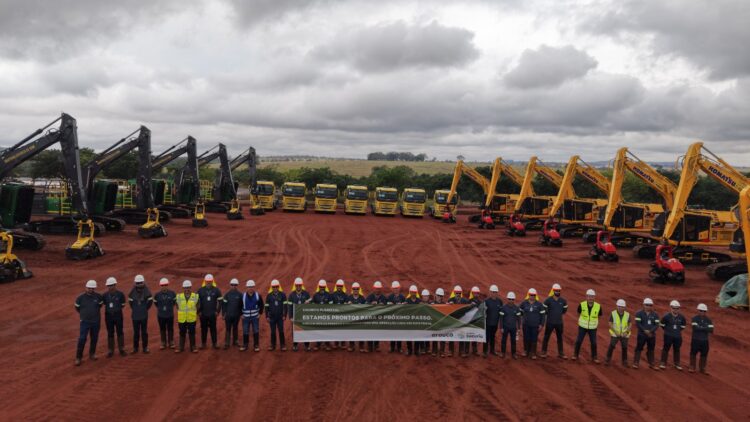 Arauco recebe primeiras máquinas para suas operações florestais em MS