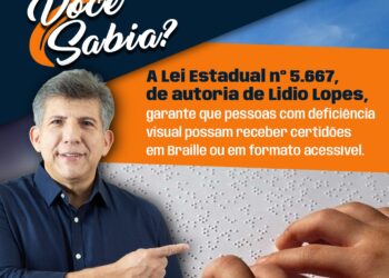 Lei garante certidões em Braille e amplia autonomia de pessoas com deficiência visual em MS