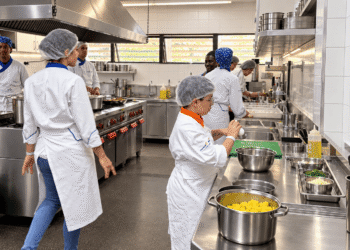 Alunos assumem cozinha e salão em experiência real no restaurante-escola do Senac MS
