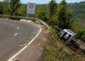 Condutor de caminhão morre em acidente na BR-060 na Serra de Maracaju