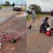 Ciclista morre ao invadir pista e em entrar em frente de carro na MS-379 em Dourados