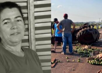 Colisão entre trator e carreta na MS-162 termina com a morte de Rosângela