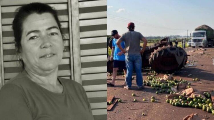 Colisão entre trator e carreta na MS-162 termina com a morte de Rosângela