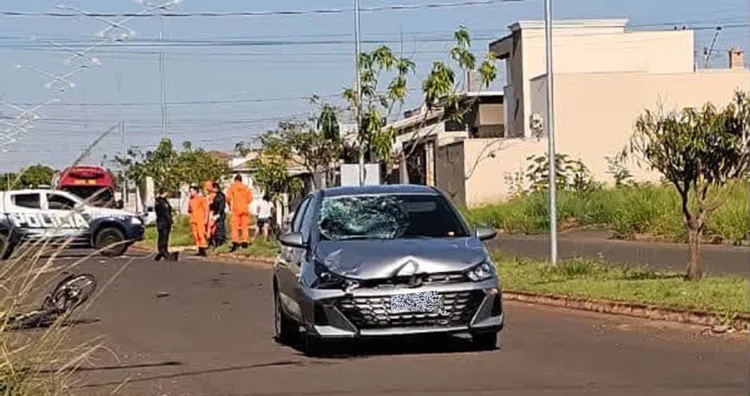 De bike elétrica, mulher de 50 anos é atropelada por carro e morre em Paranaíba