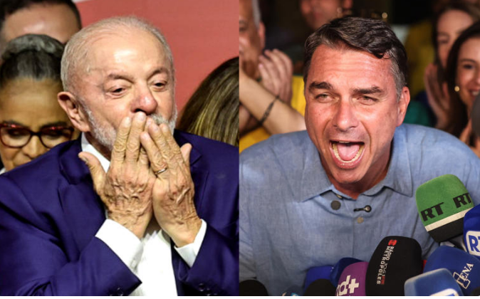A primeira pesquisa Datafolha entre Flávio Bolsonaro e Lula após o primeiro turno