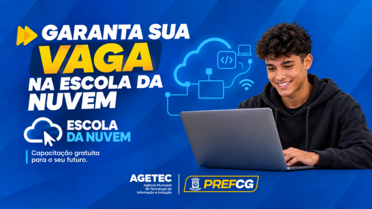 PrefCG e Escola da Nuvem oferecem capacitação gratuita para jovens na área da tecnologia; Confira: