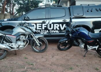 Duas motos são recuperadas e apreende 3 adolescentes que roubaram motociclistas de app.